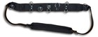 Black Leather Web Lunge Roller