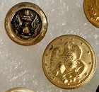 Lot 11 Vintage Antique Brass Us Army Military Buttons - Waterbury - Superior