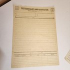 7 Vintage Railroad Forms Train Order Form Sample Pack Aqua Yellow Sepia Tissue