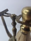Vintage Brass Shaving Set With Razor Shaving Stand Brush Mcm Natural Patina