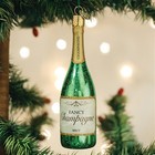 Old World Christmas Glass Blown Ornament For Christmas Tree  Champagne Bottle
