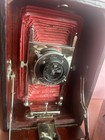 Antique Conley Dry Plate Camera With 3 Plates Complete Red Bellows