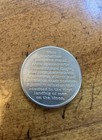 Nasa 1969 Eagle Has Landed Medallion Apollo 11  Columbia - Flown Metal
