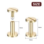 30pack Brass Chicago Screws 12x10mm Post Nail Stud Rivets For Leather Craft