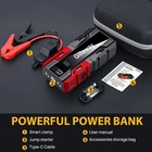 12v Car Jump Starter 3000a Booster Jumper Power Bank Battery Charge Lcd Display