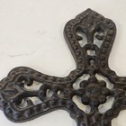 Cast Iron Wall Cross Plaque Brown Rustic Primitive Christian Religious Decor