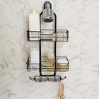 Metal Shower Rack Hanging Wall Shelf Storage Rack Holder Bathroom Organizer