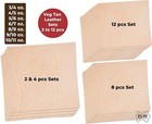 Veg Tan Cowhide Tooling Leather 3-11oz  1-4 8mm  Pre-cut Special Bundle Sets