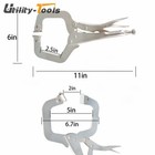 10 Pcs Heavy Duty Swivel Pad Locking C-clamp Locking Pliers 11  W  Rotary Gasket