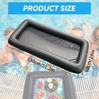 Ice Buffet Serving Tray Drink Cooler With Drain Plug inflatable Black 