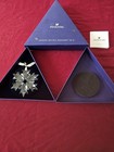 Swarovski Annual Edition Ornament 2018 Clear Crystal Hanging Snowflake Christmas