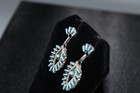 Sterling Silver And Turquoise Dangle Earrings