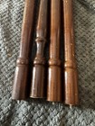 4 Vtg Salvage Wood Spindles Balusters Woodworking Crafter Size 16 5    Turned