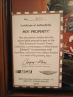 Dale Earnhardt Sr  3 Taz Hot Property Sam Bass Print 14x18 Coa   Original Box