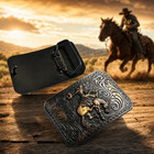 Western Copper Tone Bronco Rider Cowboy Belt Buckle Fits 1-1 2   38mm  Wide Belt