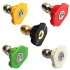5pcs  Set Pressure Washer Spray Tips Nozzles High Power Kit Quick Connect 1 4 
