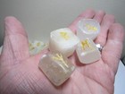 Selenite Rune Sets Of 24 Crystal Stones  Reiki Healing Gemstones  With Rune Bag 