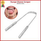 Tongue Scraper Cleaner Stainless Steel Dental Fresh Breath Cleaning Oral Tounge