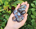 2 Oz Lot Botswana Grey Agate Tumbled Stone Crystal Healing Gemstone
