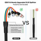 50ft 4 Channel Xlr Snake Cable - 4 Colored Xlr Male To Female Snake  Recording S