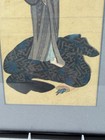 Antique Kitagawa Utamaro 1753-1806    a Courtesan Changing Kimono    Woodblock Print