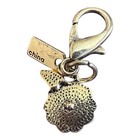 Coach Mini Bag Charm Keychain Purple Flower