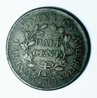 1804 1 2c Draped Bust Half Cent Coin Philadelphia Plain 4 No Stems