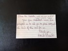 Larry Costello Autographed Hof 3x5 Index Card Basketball Hof 1971 Bucks Auto