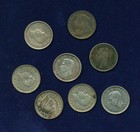 Great Britain 1883-1943 Assorted Threepence Silver Coins Lot  19   Asw   0 57 Oz