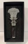Versace Rosenthal Wine Bottle Stopper Medusa Lumiere Collection Clear Frosted