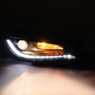 Right left For Chrysler 200 2015-2017 Halogen Headlight W  Led Drl Chrome Trim