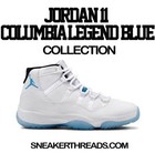 Hooded Sweatshirt To Match Jordan 11 Legend Blue - Win 23 Blue Hoody