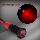 1 4  12 Volt Led Indicator Light 6mm 12v Red Pilot Lamp Ip67 Waterproof Alumi   