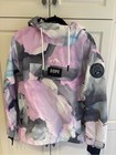Dope Ski Anorak Jacket In Pink Watercolour   Snowboard  Women   s Small Kangaroo