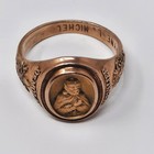 Vintage 10k Gold Demolay Chevalier Ring Size 12 5 7 02g Jacques Demolay Estate