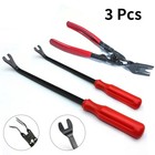 Car Trim Clip Upholstery Removal Tool Door Panel Fastener Pin Pliers Puller 3pcs