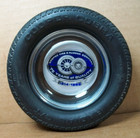 Vintage Cooper Tire Glass Ashtray  rubber Tire   75 Years Of Quality 1914 - 1989