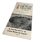 Vtg Meteor Crater Arizona Travel Brochure Route 66 Winslow Flagstaff