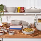 Beautiful 8 75   x 4 75    Stoneware Loaf Pan  Porcini Taupe By Drew Barrymore