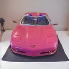 2001 Barbie Pink Corvette Convertible Car Mattel No Remote Control Parts Only