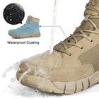 Men s Waterproof Hiking Tactical Work Boots 6 Inches Lightweight Military Bre   