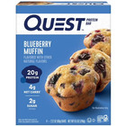 Quest Nutrition Blueberry Muffin Protein Bars  20g Protein  2g Sugar  5g Net Car