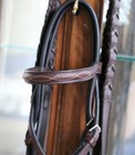 Cob Sz  Fancy Stitched Raised English Bridle W  Laced Reins Hunter jumper
