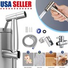Toilet Shattaf Adapter Hose Bidet Spray Stainless Steel Handheld Shower Head Usa