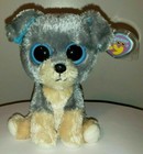 Ty Beanie Boos - Scraps The Schnauzer Dog 6  New Mwmts Plush Stuffed Animal Toy