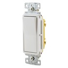 Hubbell Trade Select Rsd115w White Rocker Switch 15a 120 277v  10 Pack 