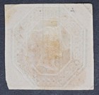 Gb Sg54 Qv 1847 1 - Pale Green  Embossed  Square Cut  Fine Used