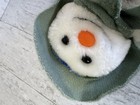 Eden The Snowman Vintage 1986 Green Hat   Scarf Plush 7    Stuffed Animal