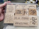 Stampin Up Lot Of 26 Stamps- Birthday thinking Of You   
