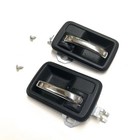 Door Handles   Bezels Rh   Lh  chrome Metal  - Samurai  94- 95
